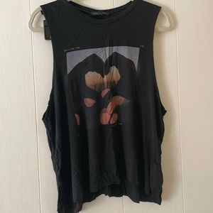 AE Don’t Ask Why Black Heart Muscle Tank